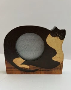 Fetco Warren Kimble Fat Cat Picture Frame Folk Art Cottagecore Shelf Table Decor - Picture 1 of 10