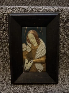 Antike Renaissance Metall Miniatur der Maddona von Filippo Lippi - Bild 1 von 6