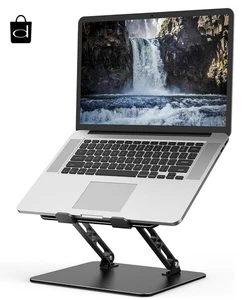 Adjustable Laptop Stand, Foldable Metal Riser, Cooling Holder for 10-15.6” - Afbeelding 1 van 7