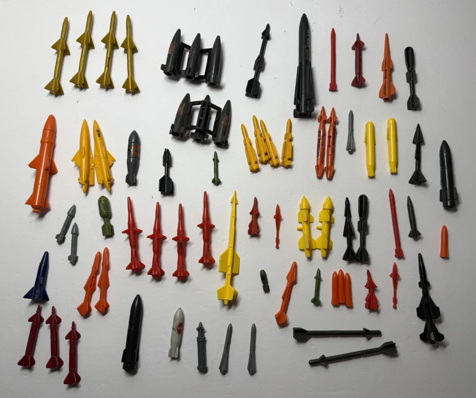 G.I. vintage años 80 GI Joe Lote ARAH Cobra 3.75 MISILES Lote De (68) Misiles Foto 1 de 1