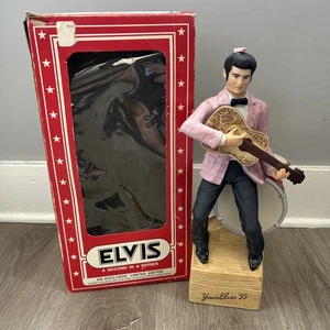 Elvis Presley '55 McCormick Whisky 15" Decantador "Yours Elvis" Caja de Música Vacía - Imagen 1 de 22