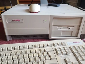 Compaq Prolinea 466 486 DX4/100 40mb Ram Sound Blaster working order Retro PC - Picture 1 of 24
