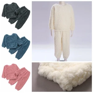 Boys Sleepwear Soft Sets Warm Pajamas Casual Top With Pants 2-14 Years 2 Piece - Picture 1 of 57