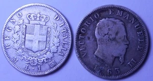 1 Lira Stemma AG 1863 M conservazione MB - Photo 1/1