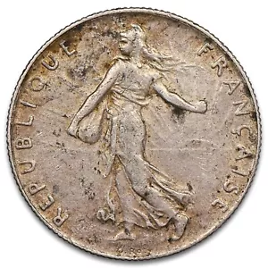 France - 50 centimes Semeuse 1910 argent - F.190/17 Gad.420 KM.854 - Oscar Roty - Imagen 1 de 2