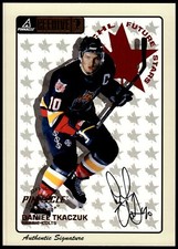 1997-98 Pinnacle Beehive Authentic Auto 5X7 Daniel Tkaczuk #65