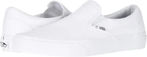 Vans Classic Slip-On Canvas Sneakers True White, Fast Shipping - Picture 1 of 8
