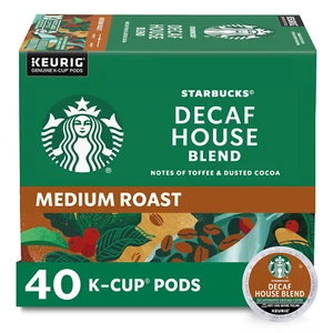 Decaf K-Cup Kaffeepads, Hausmischung für Keurig Brüher, 1 Box (40 Pods) - Bild 1 von 12