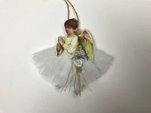 Papierpuppe Weihnachtsengel Ornamente, Federbaum Vintage Geschenkanhänger Artikel# 40 - Bild 1 von 2