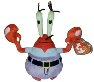 Ty Beanie Baby - MR. KRABS the Crab 8" (SpongeBob Squarepants) MWMTs Plush Toy - Picture 1 of 9