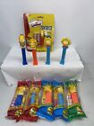 Lot Of 10 The Simpsons Pez Dispensers Bart Key Chain New Maggie Homer Lisa