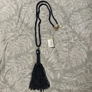 Tommy Bahama Beachy Beads Tassel Necklace Island Navy 16615 $89.50 NWT - Picture 1 of 6