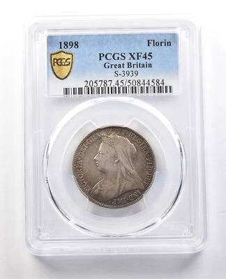 1898 Great Britain Florin XF45 PCGS *1303 - Image 1 of 3