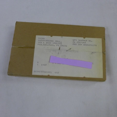 1987 P&D Unopened / Sealed Mint shipping box of (5) original Mint sets Cover