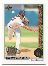 1999 Upper Deck Dennis Eckersley - Boston Red Sox - 10th Anniversary Team #X11
