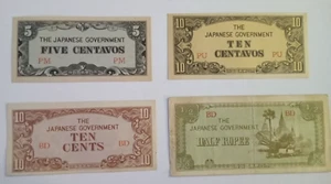 4 Scheine Lot Japan Verschiedenes - Bild 1 von 2