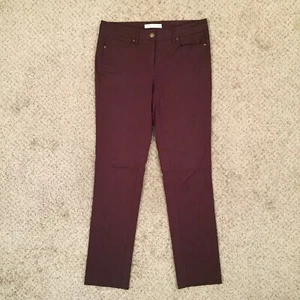 Larry Levine Womens Size 6 Stretch Brown Chino Pants 32x30 - Picture 1 of 12