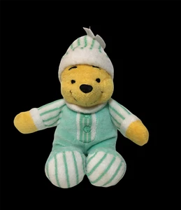 Disney Winnie the Pooh Bebé Peluche Gorro Verde Pastel Rayas Pijama 8"  - Imagen 1 de 7