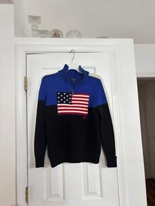 Ralph Lauren Flag Sweater - Women's S - Boys L (14-16) - Picture 1 of 6
