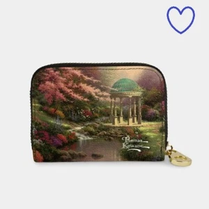 Thomas Kinkade Pools of Serenity Zipper Wallet NEW - Picture 1 of 3