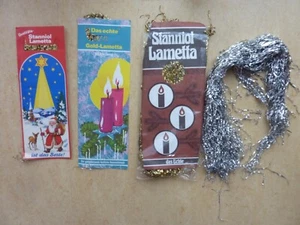Stanniol Staniol Lametta silber und gold Advent Weihnachten alt Vintage - Bild 1 von 10