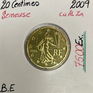20 CENTIMES D'EURO - SEMEUSE (7500 Ex) FRANCE 2009 // Qualité : BELLE EPREUVE - Picture 1 of 1