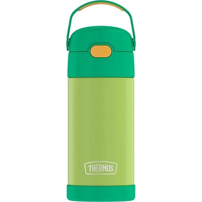 Termo 12 oz. Botella de acero inoxidable aislada Funtainer para niños - lima/naranja Foto 1 de 4