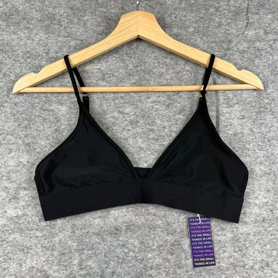 Pimenta Ultra Fina Bralette Tamanho P Novo com etiquetas Preto Ajustável - Imagem 1 de 4