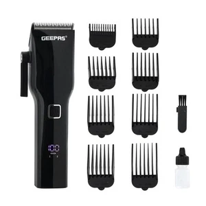 Geepas Professional Hair Clipper Digital Electric Stubble Beard Trimmer Cordless - Picture 1 of 8