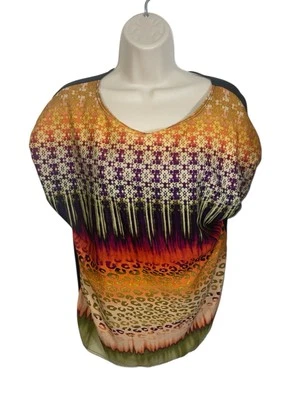 Женский абстрактный топ SUNNY LEIGH средний размер с ярким принтом - Изображение 1 из 4