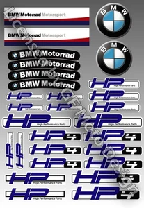 HP4 BMW Motorsport S1000RR Motorrad Aufkleber Stickers Racing HP Performance - Bild 1 von 1