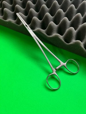 Pinzas de histerectomía Codman 37-1520 rectas, dientes vasculares 2x3 Foto 1 de 4