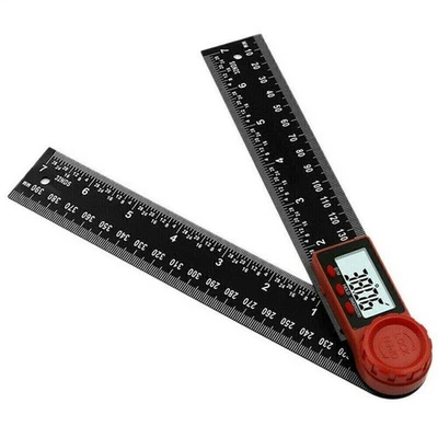 LCD Digital Display 200mm 0-360° Angle Finder Ruler Protractor Measure Meter - Image 1 of 4