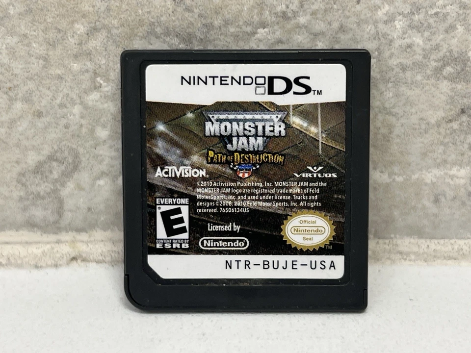 Monster Jam: Path of Destruction -Nintendo DS - Cart Only Tested & Working - Image 1 of 3