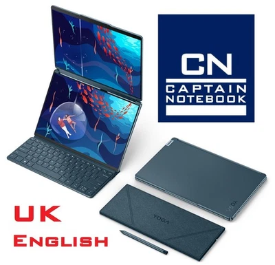 UK English Keyb Lenovo Yoga Book 9I 2X 13" Dualdisplay Touch I7 16GB 1TB Pen Gar - Image 1 of 4