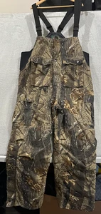 Men's Mad Dog Gear Overalls Mens L Bib Camo Hunting Realtree Hardwoods Insulated - Picture 1 of 12