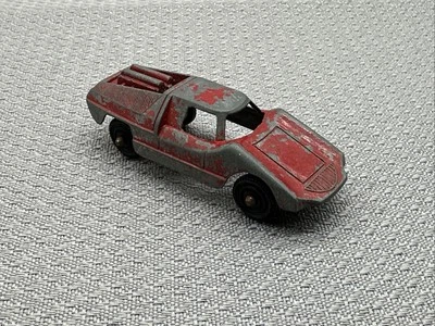 "Coche fundido a presión de metal vintage Fiat Abarth Tootsie Toys EE. UU. 1:64 2 1/2"" años 60"   Foto 1 de 4