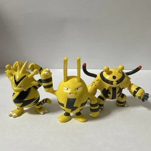 Pokemon Moncolle Tomy Early Elekid Electiburu Set of 3pc Figure F/S FEDEX - Picture 1 of 5