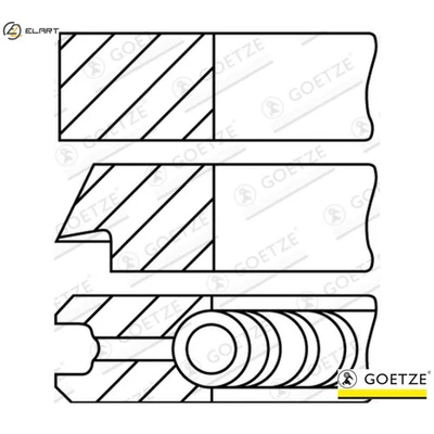 4x KIT ANILLO PISTÓN 08-432205-30 PARA MINI ALPINA BMW 1/X5/F5/F85/F0/F3/F2/E84 D3 Foto 1 de 4