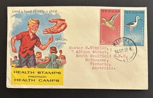 New Zealand FDC 1959 Health Stamps Maintain Health Camps - Bild 1 von 4