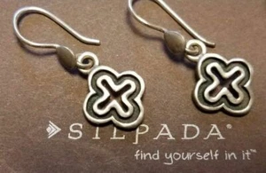 SILPADA W1864 Sterling Silber Kreuz Ohrringe RAR Rarität - Bild 1 von 12