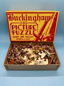 Puzzle quadro Buckingham Jig anni '30 oltre 240 rotoli tagliati il vecchio prato - Foto 1 di 7