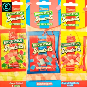 Gifts & presents Swizzels Drumstick Squashies Car Air Freshener Set (3pcs)Fresh - Picture 1 of 13