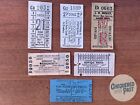 Vintage Lot x5 London England Bus & Train Tickets Severn Valley J.W. Mosley