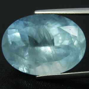 27.44C Genuine Natural Earth Mined Blue Color Unheated Aquamarine Oval Shape VDO - Picture 1 of 4