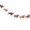 Kiniza 4 Pieces Horse Racing Streamer Garland Banner - Felt Horse Party Decor For Birthday, Wedding, Racing Theme