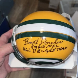 Boyd Dowler 1960s All Decade Team GB Packers signed Mini Helmet - Picture 1 of 2