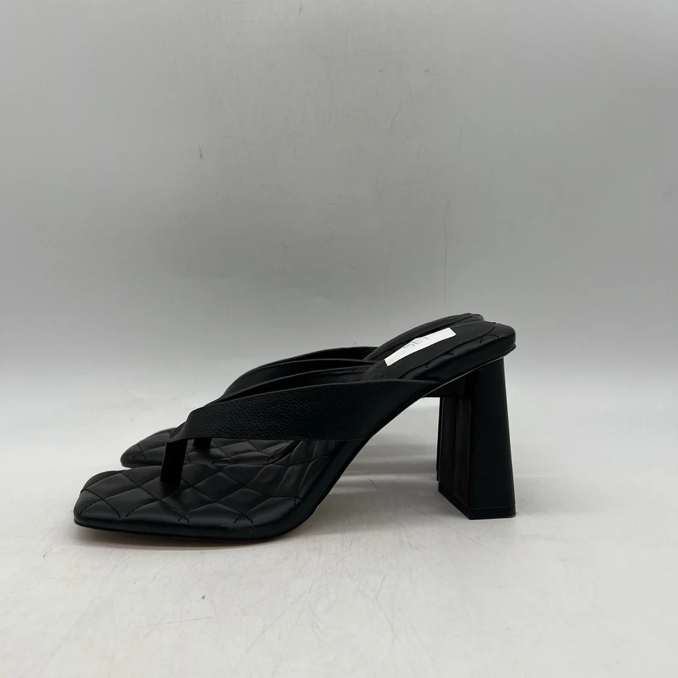 Sandalias Jessica Simpson para mujer negras Zayde Puff trenzadas tacón tanga talla 7,5 M Foto 1 de 4