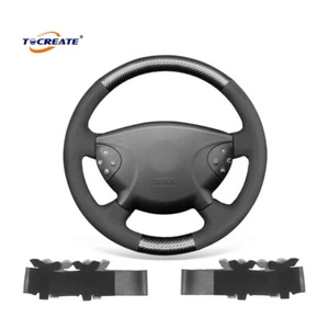 Carbon Fiber Suede Steering Wheel Cover for Benz E-Class W211 G-Class W463 #TBXD - Bild 1 von 11