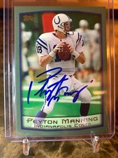 * Autographed GOAT Peyton Manning 1999 Topps PP2 IND Colts w COA *